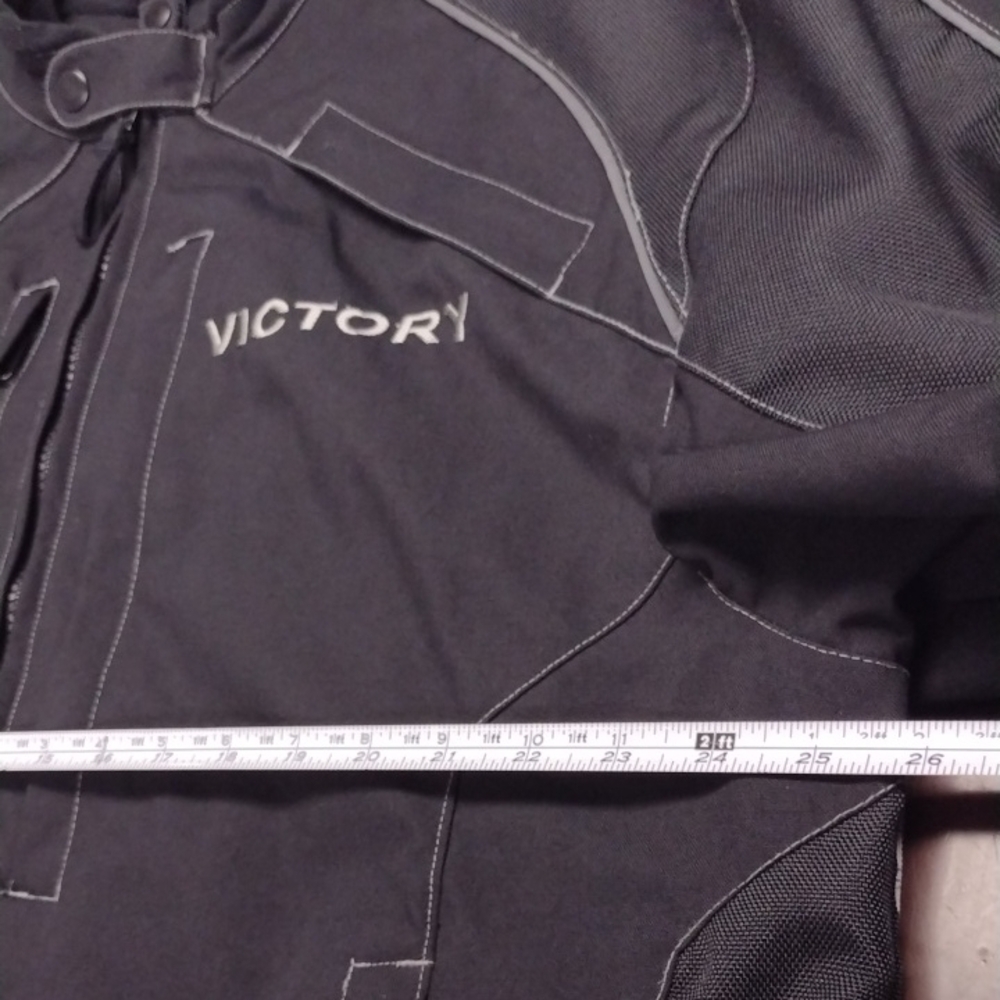 Victory Pure Men's Sleek Black Performance Jacket, Motorcycles - Picture 8 of 16